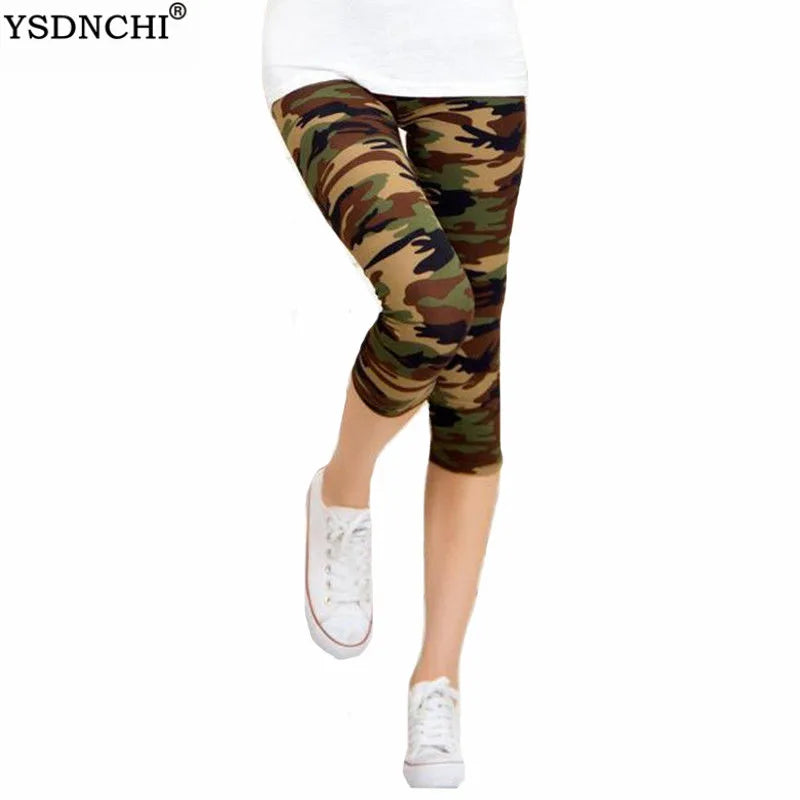 New Women Leggings Workout For Running High Waist Camouflage Print