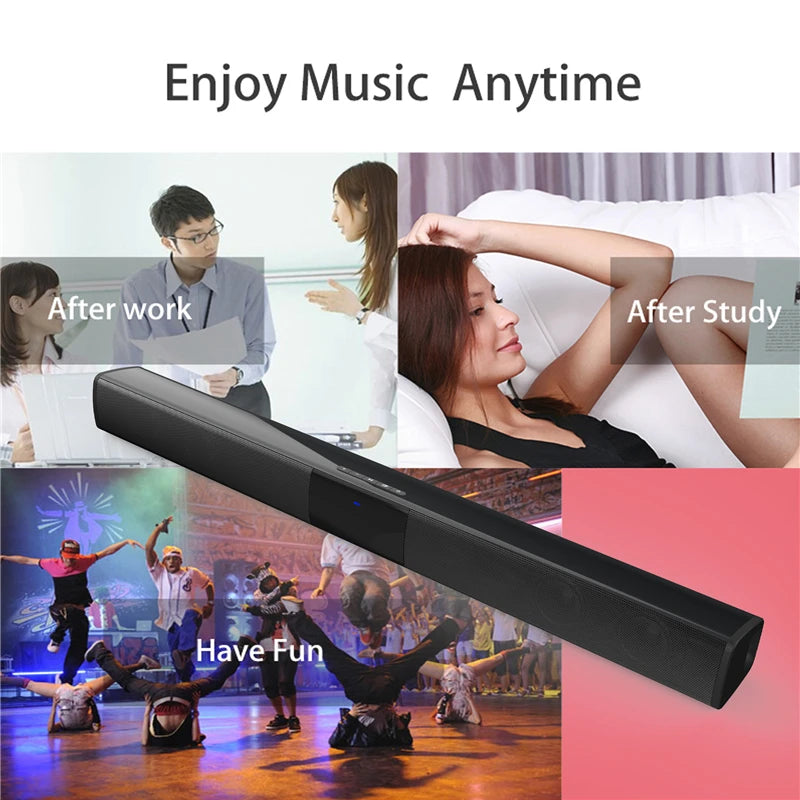 40W Wireless Bluetooth 5.0 Soundbar Speaker Hifi 3D Surround Stereo Support RAC TV Home Theater Sound bar with Remote Control