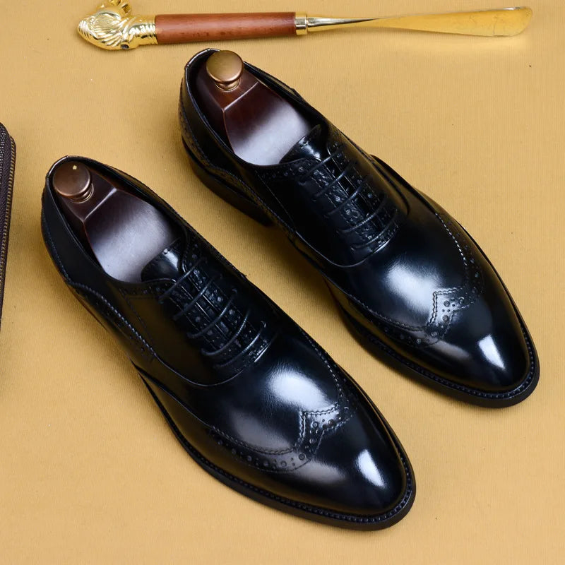 Men's Genuine Leather Handmade Dress Shoes
