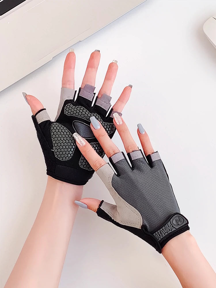 Female Equipment Training Dumbbell Exercise Half-Finger Fitness Gloves