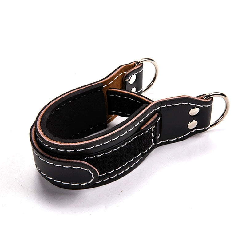 Gantry Leg Training Hip Strength Fitness Training Equipment Ankle Ring Leggings Buckle Ankle Strap Pulling Rope Cowhide