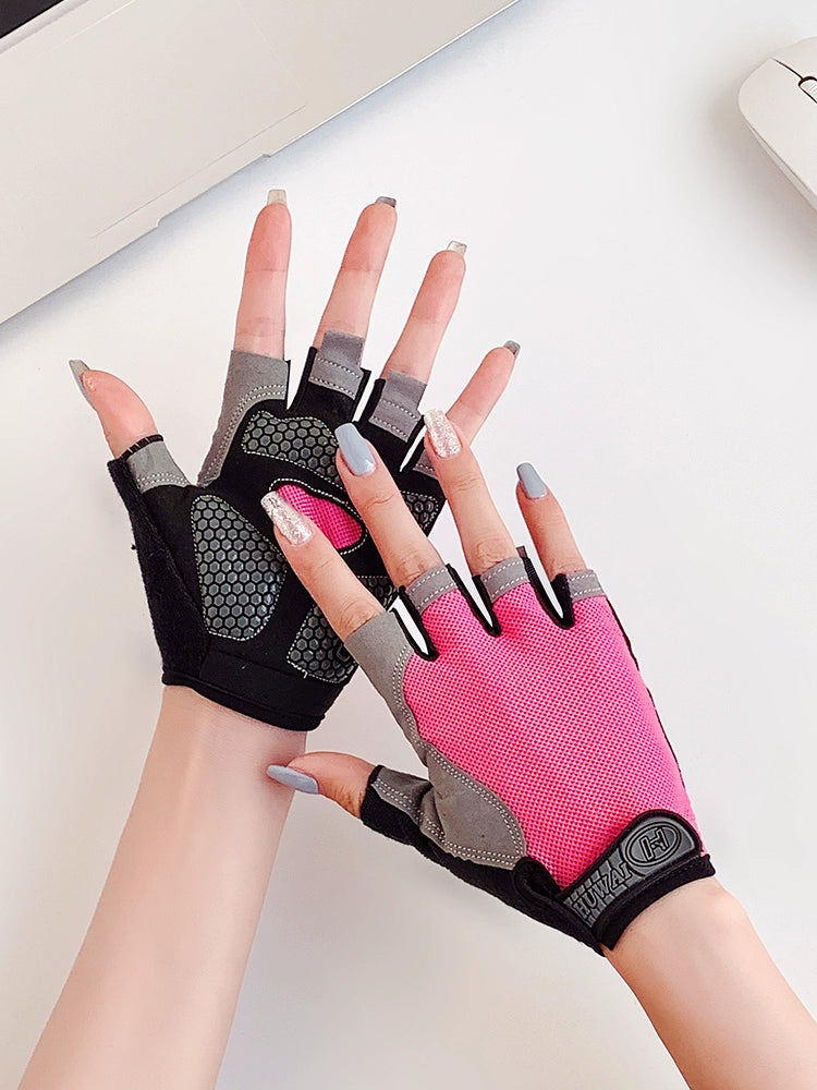 Female Equipment Training Dumbbell Exercise Half-Finger Fitness Gloves