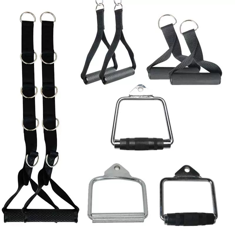 Surface Pull Long and Thick Fitness Handle D-Shaped Handle Flying Bird Gantry Fitness Auxiliary Appliance Accessories
