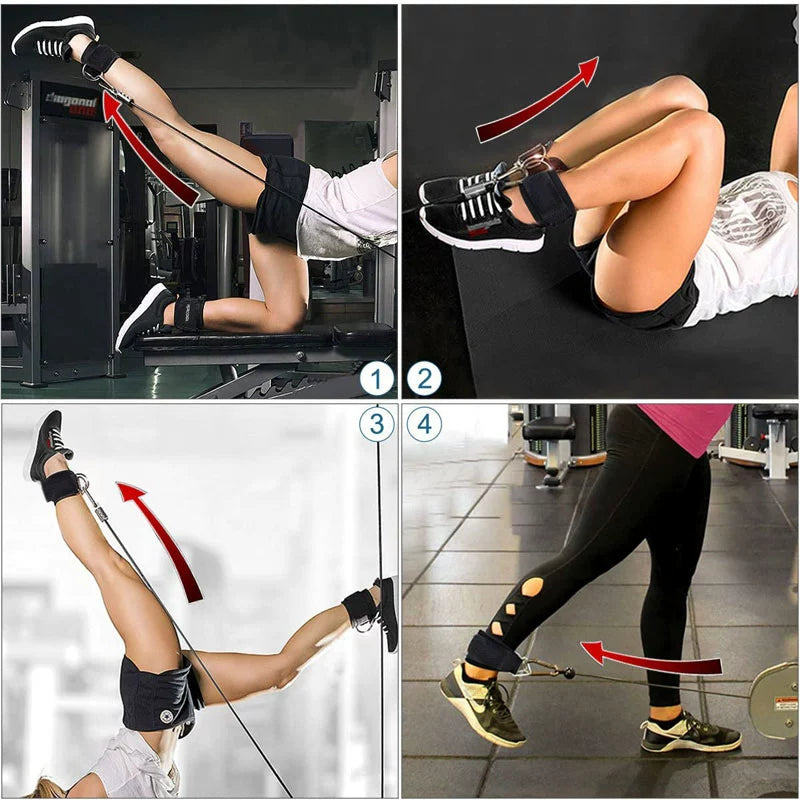 Ankle Buckle Fitness Ankle Strap Home Leg Training Hip-Lifting Gantry Rear Kick Booties Accessories Hip Training Foot Buckle