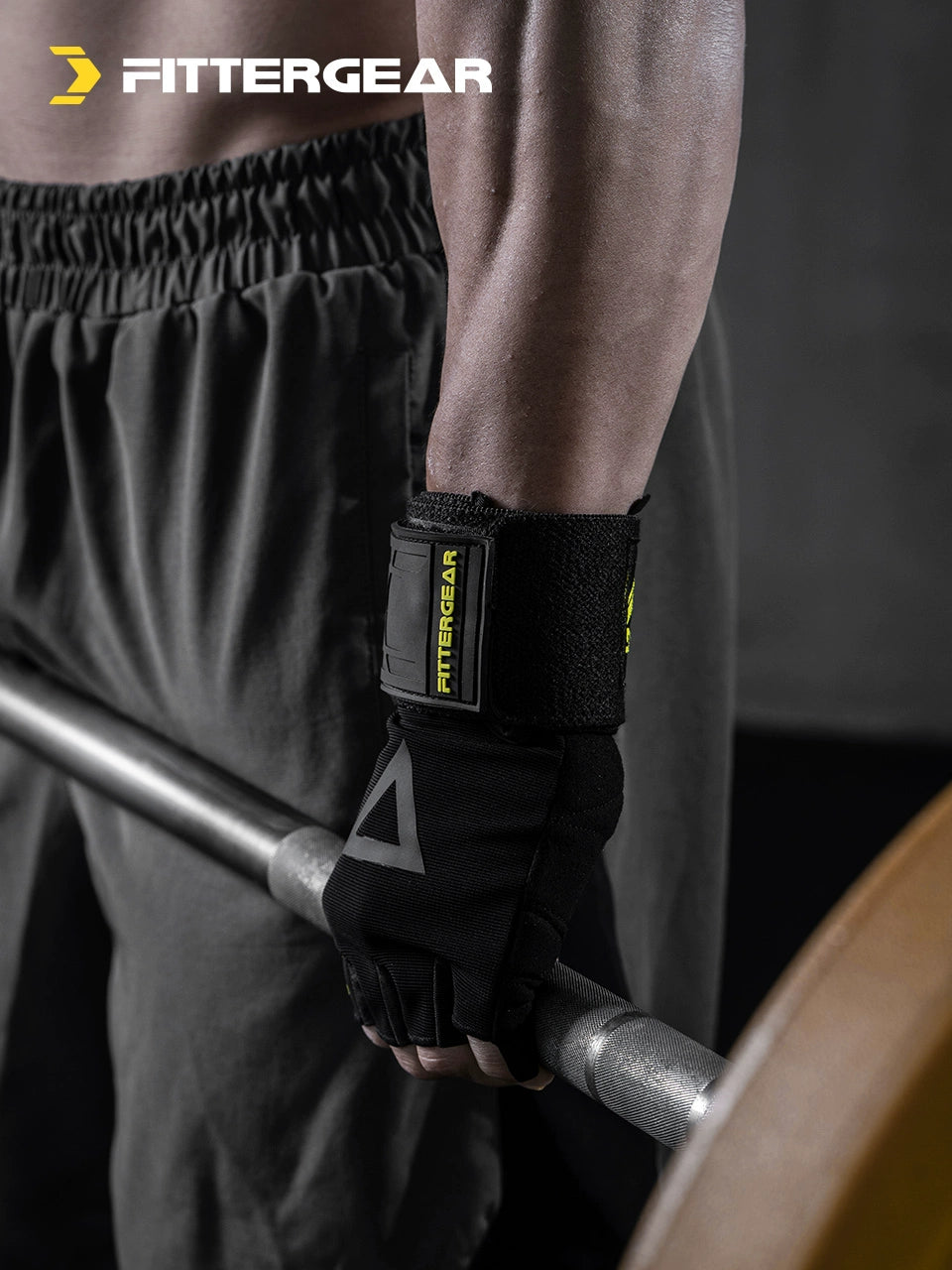 Fittergear Fitness Gloves Wrist Guard Horizontal Bar Pull-up Wait Lifting Sports Equipment Training Hard Pull Non Slip Men