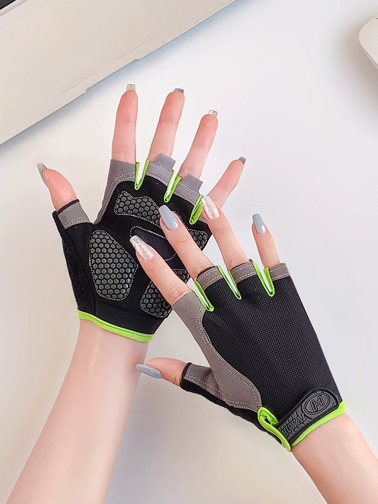 Female Equipment Training Dumbbell Exercise Half-Finger Fitness Gloves