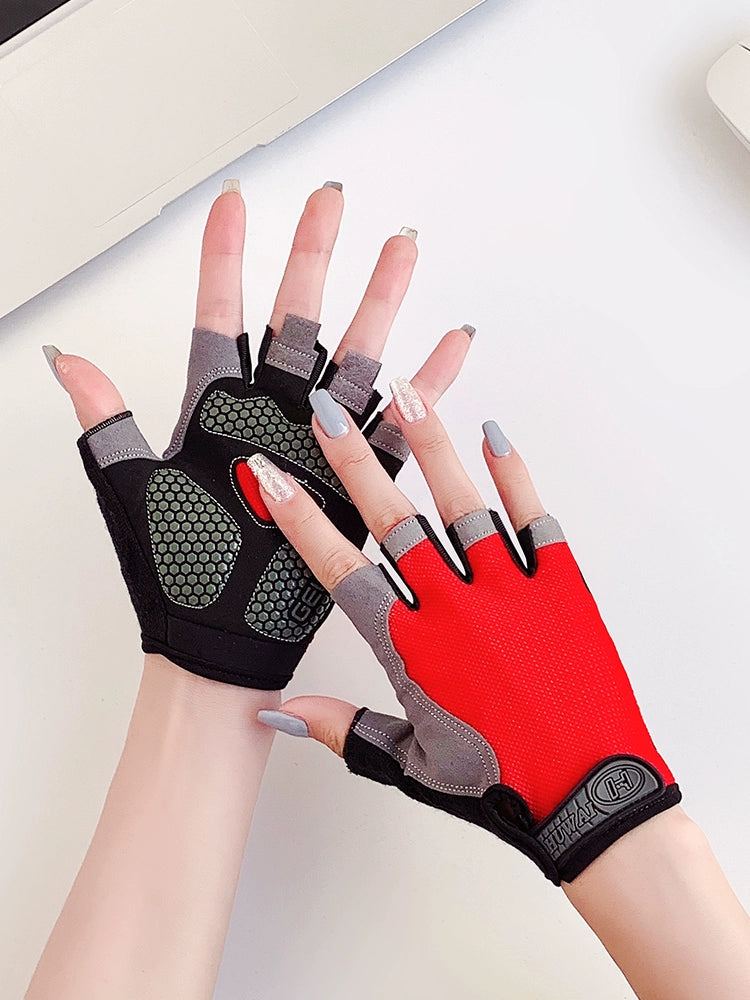 Female Equipment Training Dumbbell Exercise Half-Finger Fitness Gloves