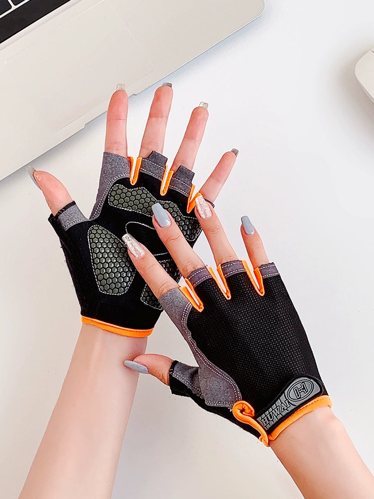 Female Equipment Training Dumbbell Exercise Half-Finger Fitness Gloves