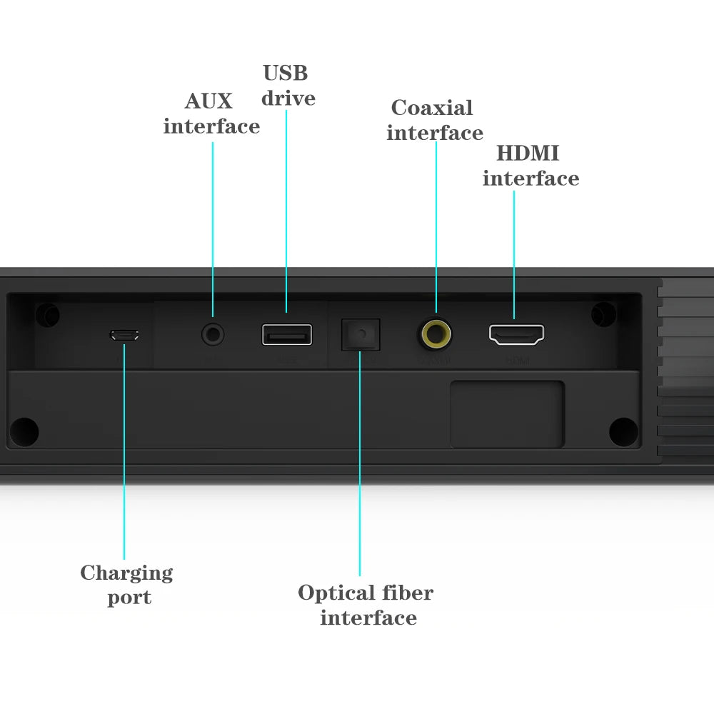TV Soundbar HiFi Speaker Home Theater Sound Bar Bluetooth-compatible Speaker Support Optical HDMI-compatible For SAMSUNG SONY TV