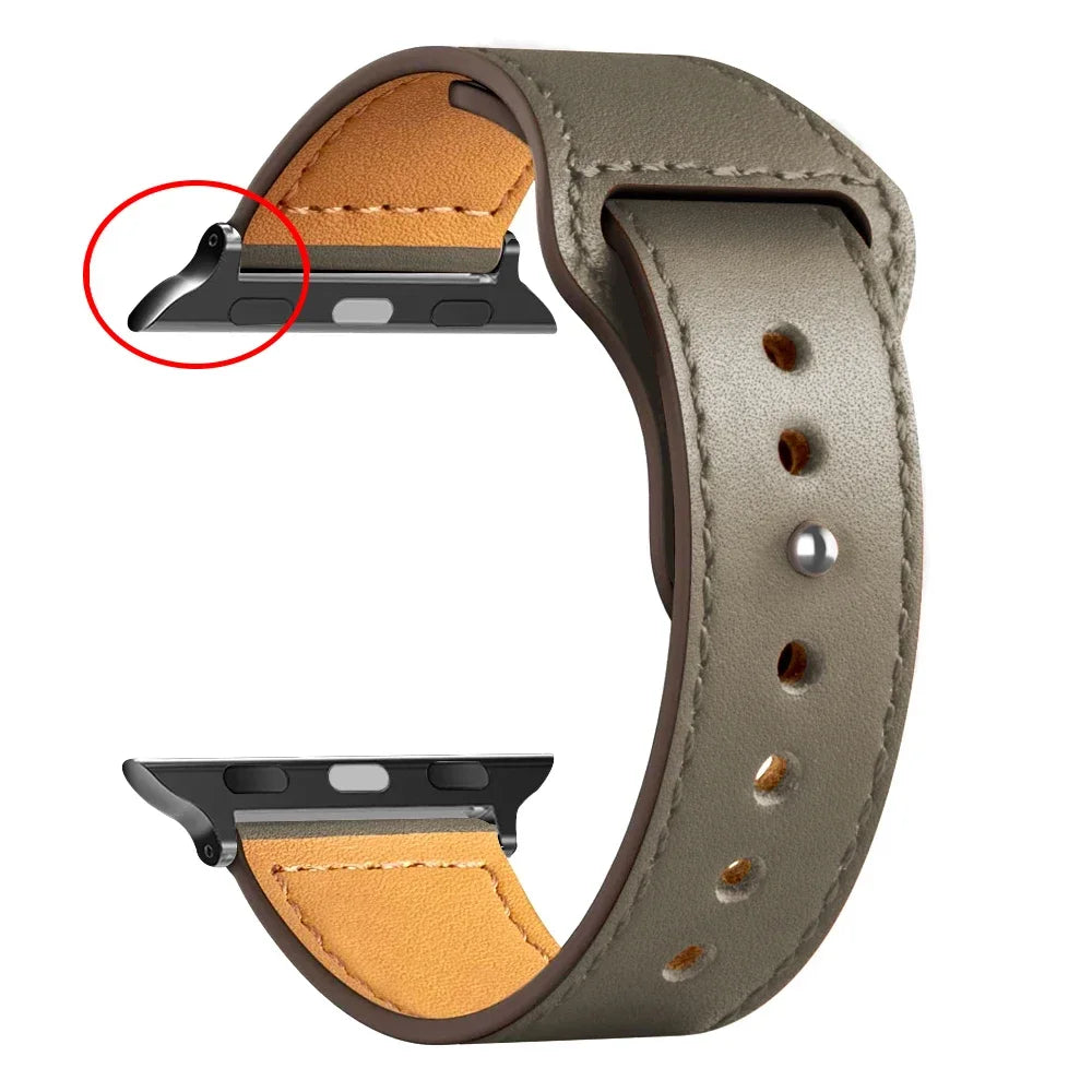 Leather Bands For Apple watch strap Ultra 49mm 46MM 44mm 40mm 38mm/42mm sport bracelet iWatch series 10 9 8 7 3 5 6 se 41mm/45mm