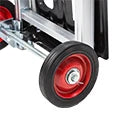 Hand Truck Dolly Heavy Duty 440lbs Capacity 2 in 1 Convertible Folding Hand Truck with Pneumatic Wheels and Telescopin