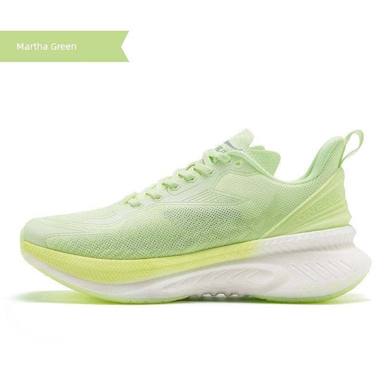 Onemix Running Shoes Shock-Absorbing Sneaker Men's Spring and Summer Cool Running Breathable Soft Sole Shoes Lightweight White Running Shoes Women's