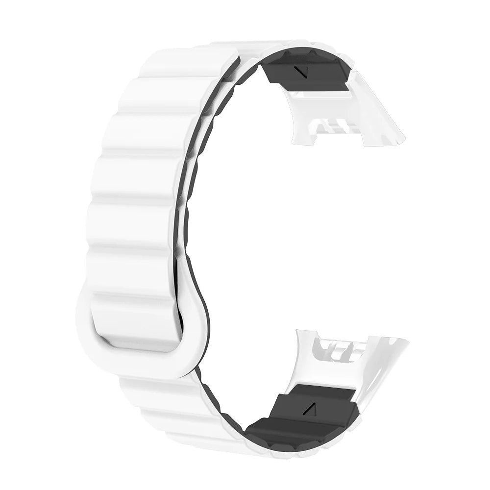 Watch Strap For XIaoMi Smart Watch Band 7 Pro Magnetic Silicone Soft Quick Release Lightweight Two-colors Head Clasp Man Woman