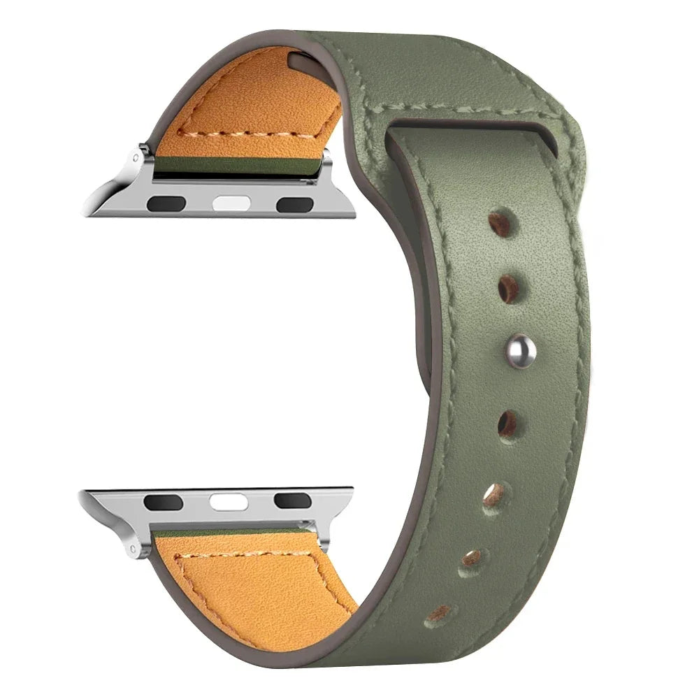 Leather Bands For Apple watch strap Ultra 49mm 46MM 44mm 40mm 38mm/42mm sport bracelet iWatch series 10 9 8 7 3 5 6 se 41mm/45mm