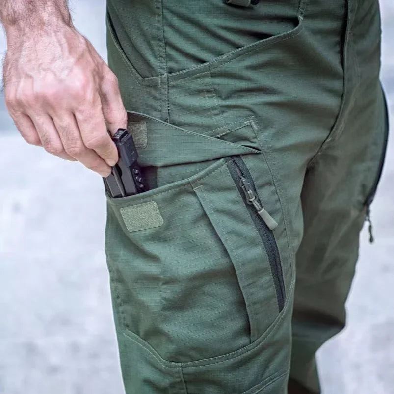 Mens Spring Autumn Tactical Cargo Elastic Pants Combat Trekking Hiking Camping Climbing Run Sport Cycling Work Outdoor Trousers