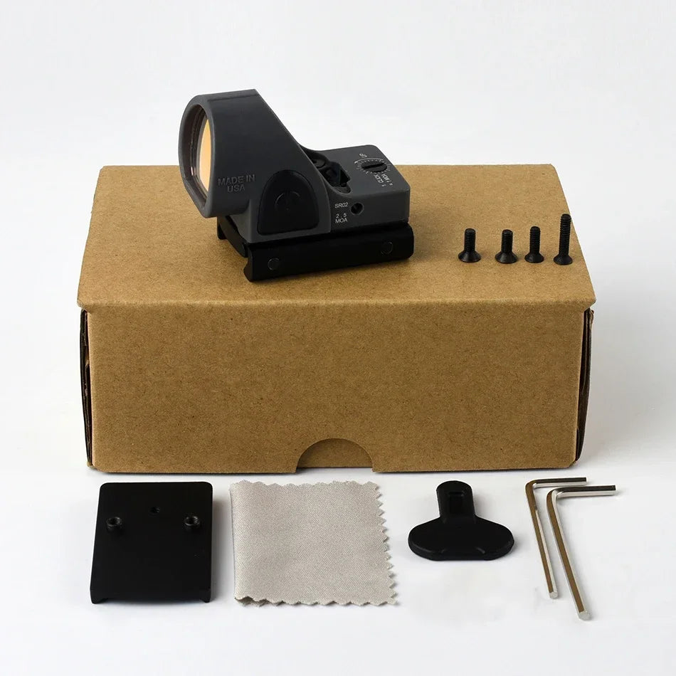 Mini SRO Red Dot Sight RMR Tactical Reflection Pistol Rifle Scope Reflex Optical Airsoft Sight Fit 20mm Weaver Rail