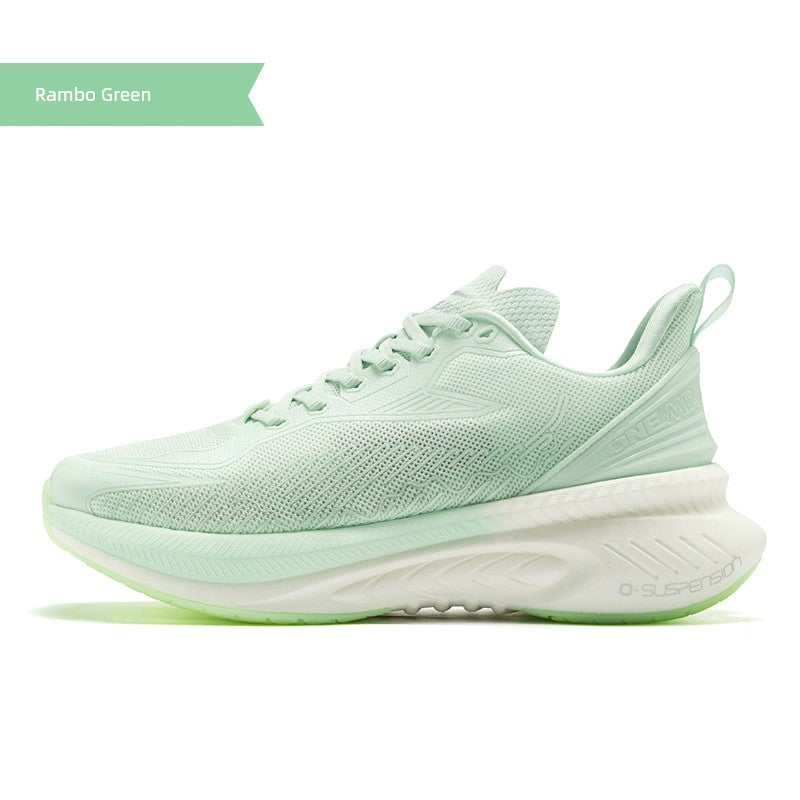 Onemix Running Shoes Shock-Absorbing Sneaker Men's Spring and Summer Cool Running Breathable Soft Sole Shoes Lightweight White Running Shoes Women's