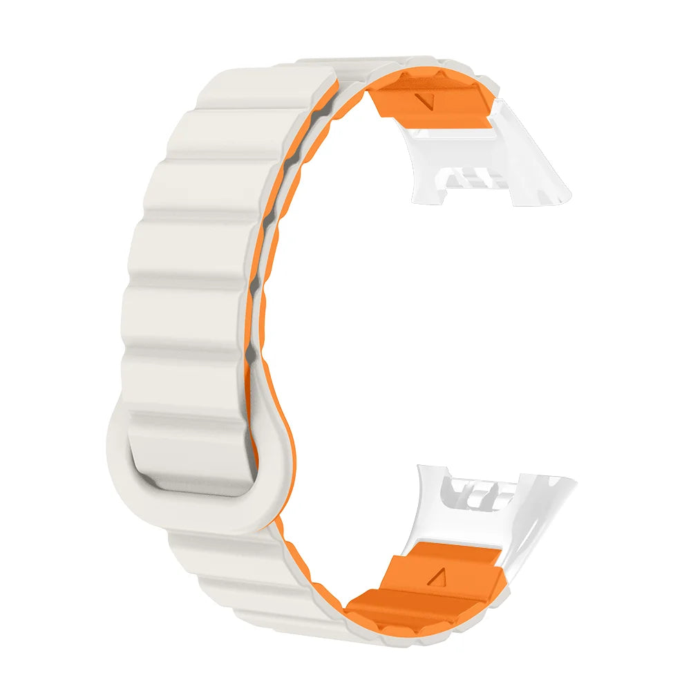 Watch Strap For XIaoMi Smart Watch Band 7 Pro Magnetic Silicone Soft Quick Release Lightweight Two-colors Head Clasp Man Woman