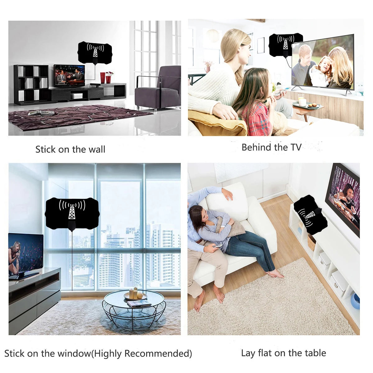 2024 Newest TV Antenna Indoor Digital, Long 5000Miles Range Smart TV Antenna, HD Antenna Amplified Support 8k 4K 1080p