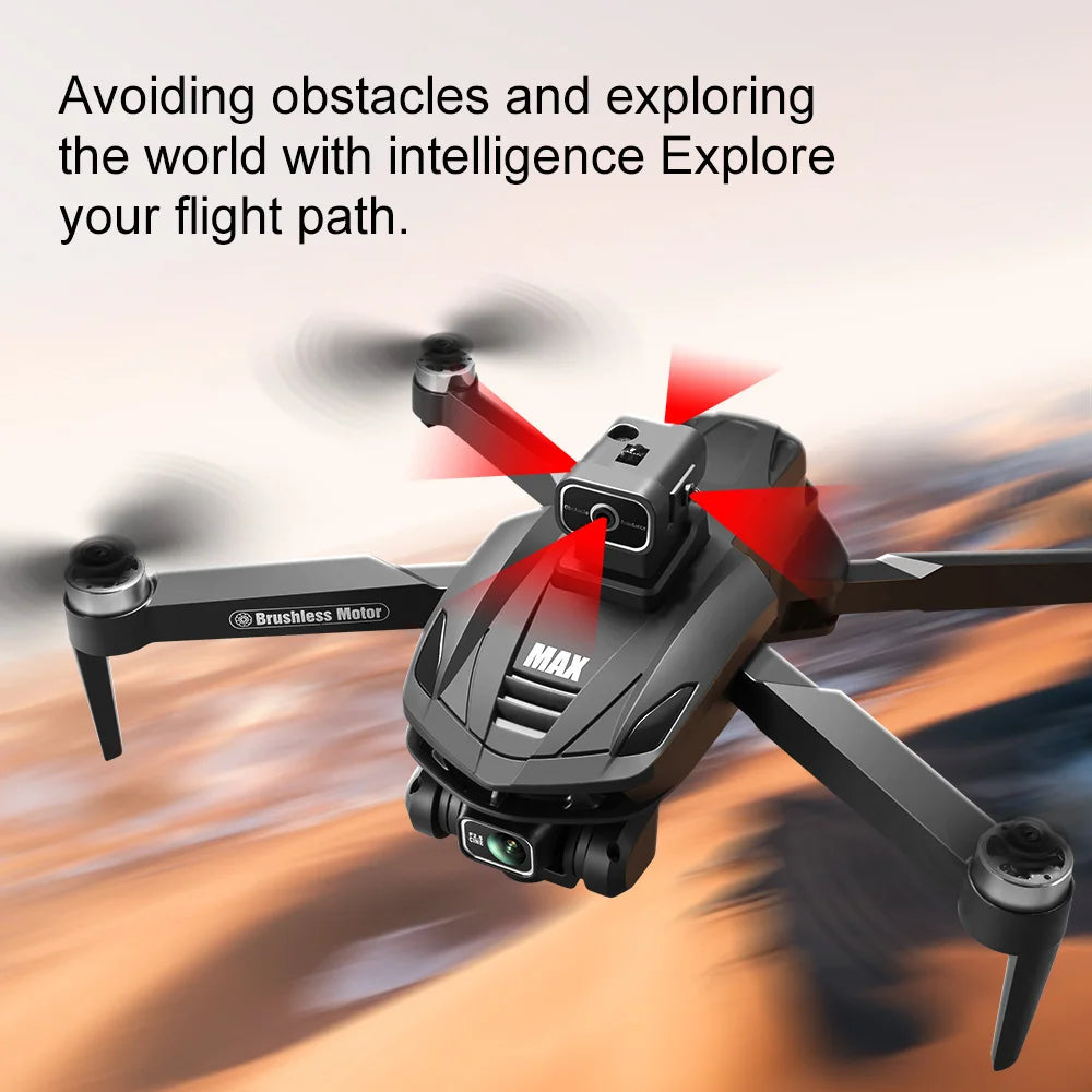 V168 Max Drone 8K Professional 5G GPS HD Dual Camera Photography 5KM Brushless Foldable Large Screen RC Quadcopter Toys