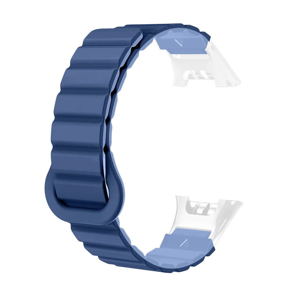 Watch Strap For XIaoMi Smart Watch Band 7 Pro Magnetic Silicone Soft Quick Release Lightweight Two-colors Head Clasp Man Woman