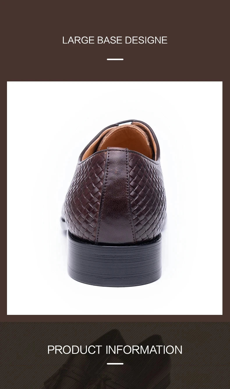 Men Dress Shoes Formal Office Oxford Wedding Party Matches Suit Zapatos De Hombre High Grade Genuine Leather handmade Man shoes