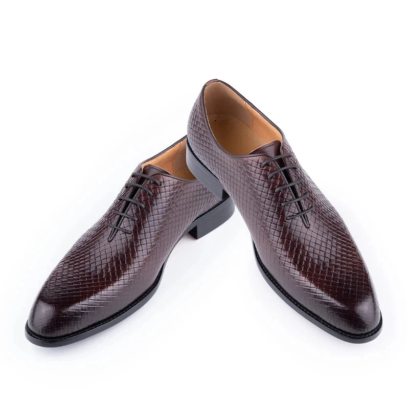 Men Dress Shoes Formal Office Oxford Wedding Party Matches Suit Zapatos De Hombre High Grade Genuine Leather handmade Man shoes