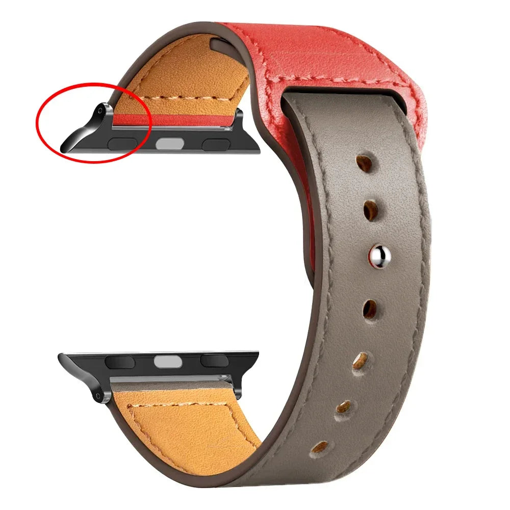 Leather Bands For Apple watch strap Ultra 49mm 46MM 44mm 40mm 38mm/42mm sport bracelet iWatch series 10 9 8 7 3 5 6 se 41mm/45mm