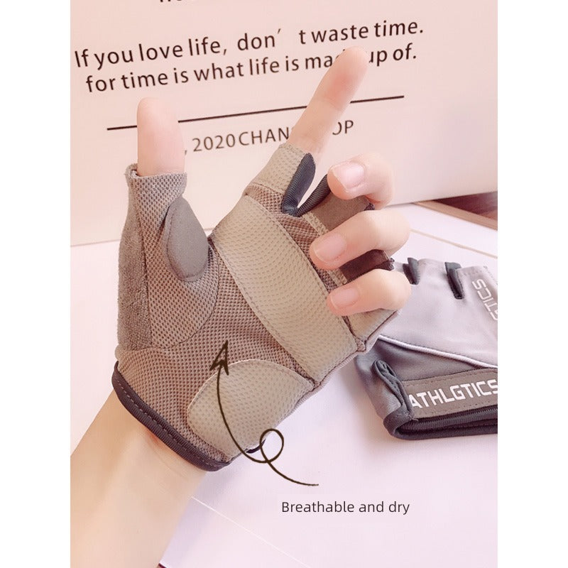 Sports Fitness Dumbbell Exercise Anti-Cocoon Half Finger Gloves