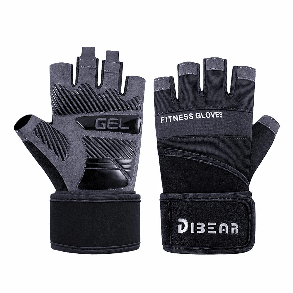 Gym Gloves Bodybuilding Powerlifting Dumbbell Pull Ups Home Workout Training Fitness Gloves For Man Gym