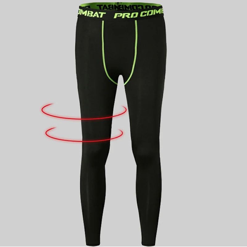 New Compression Pants Leggings Men Running Sport Quick Dry Pants Fitness Training Trousers Male Workout Clothing