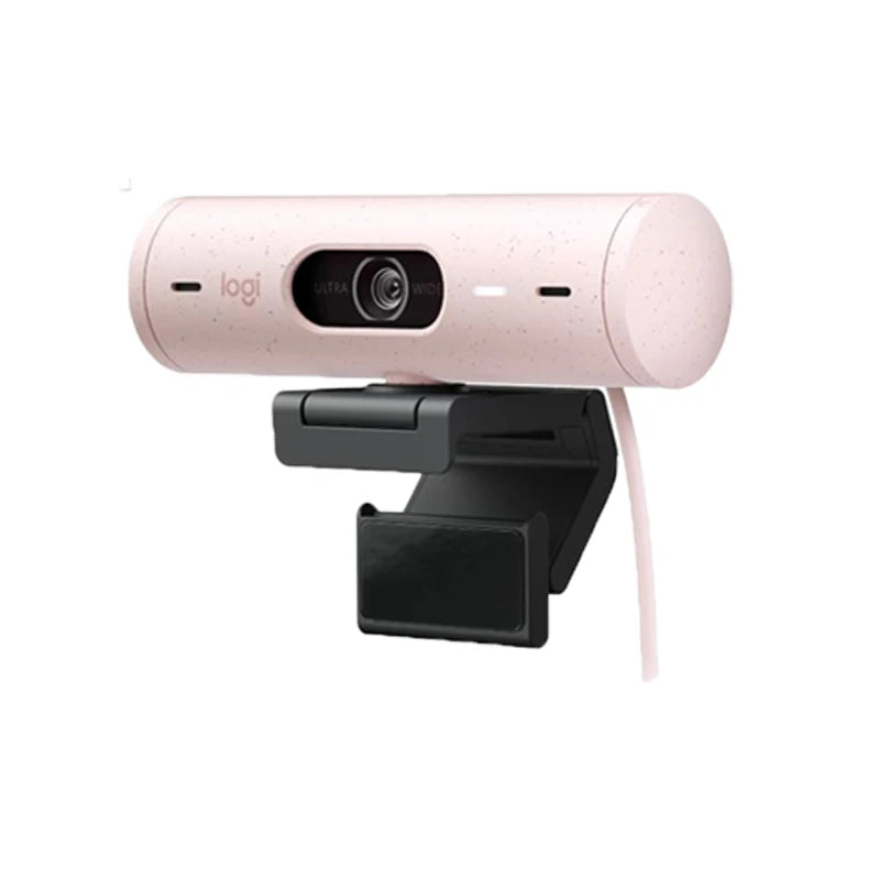 Logitech Brio 500 Full HD Webcam with Auto Light Correction Auto-Framing Show Mode Dual Noise Reduction Mics For conferences