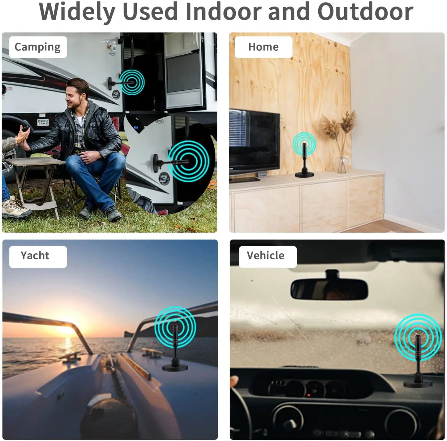 2024 Amplified HD Digital TV Antenna Long Range Indoor Outdoor tvantenna Support 4K 8K 1080p Fire TV Stick & HDTV's