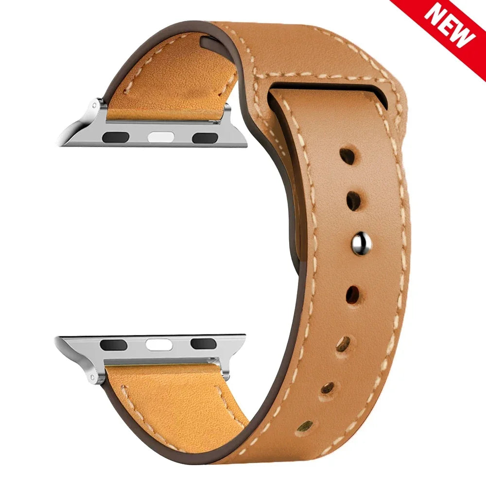 Leather Bands For Apple watch strap Ultra 49mm 46MM 44mm 40mm 38mm/42mm sport bracelet iWatch series 10 9 8 7 3 5 6 se 41mm/45mm