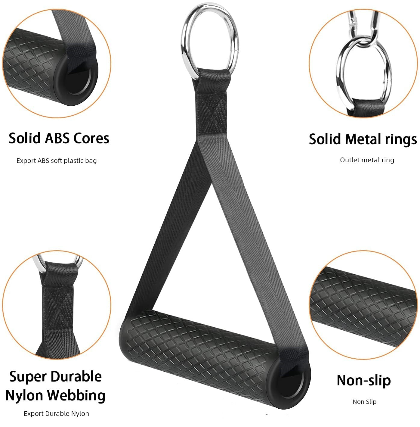 Large and Small Bird Handle Pulling Rope Handle Export Fitness Handle Resistance Bands Pulling Rope Handle Gantry Handle