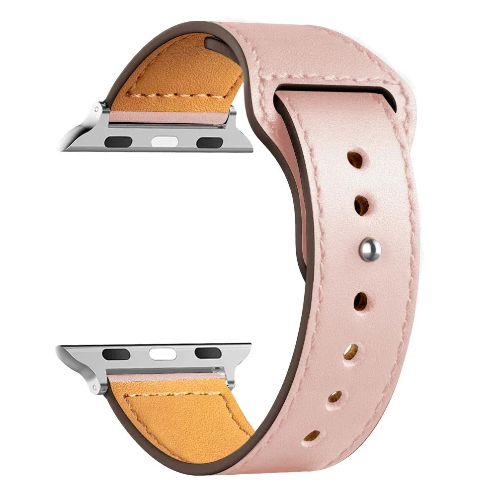 Leather Bands For Apple watch strap Ultra 49mm 46MM 44mm 40mm 38mm/42mm sport bracelet iWatch series 10 9 8 7 3 5 6 se 41mm/45mm
