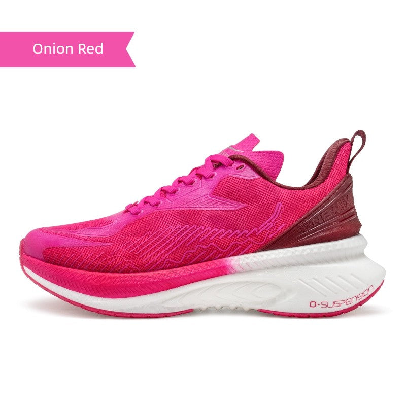Onemix Running Shoes Shock-Absorbing Sneaker Men's Spring and Summer Cool Running Breathable Soft Sole Shoes Lightweight White Running Shoes Women's