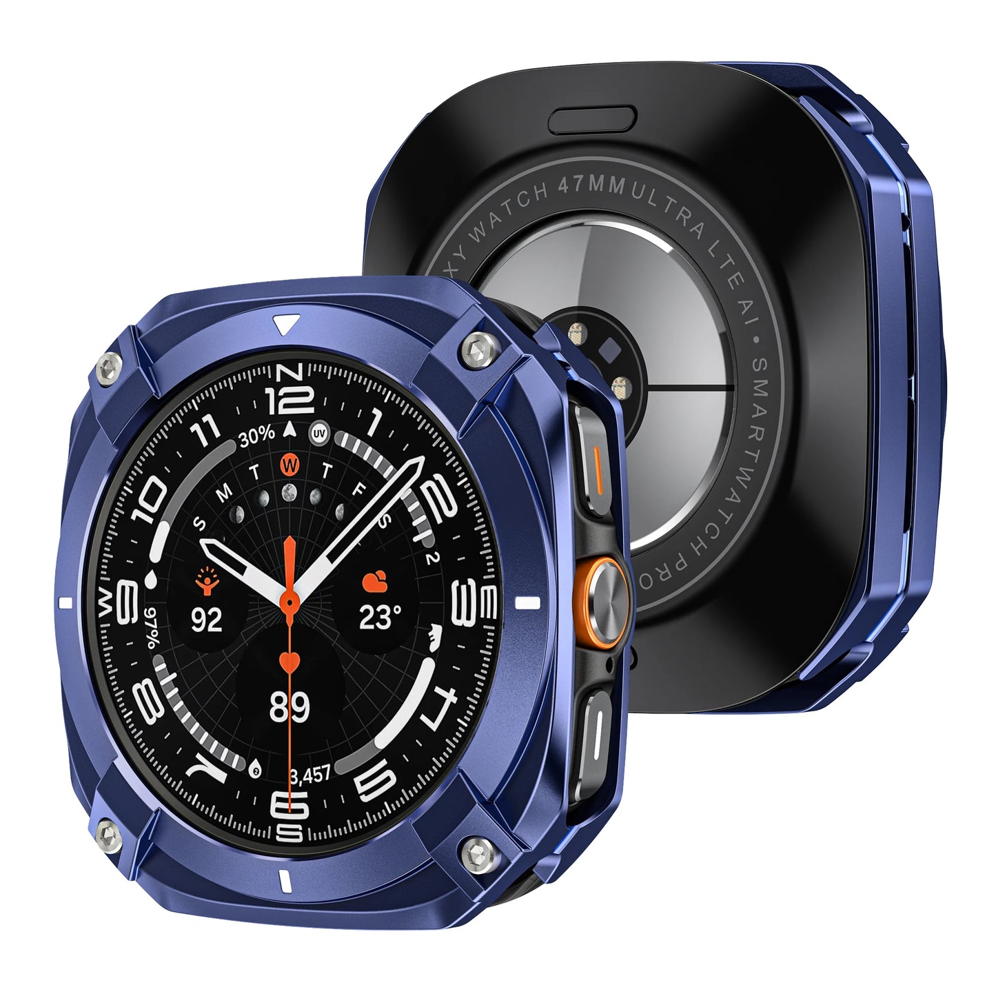 Aluminium Alloy Metal Bumper for Samsung Galaxy Ultra Watch 7 Ultra 47mm Protective Case Cover for Samsung Galaxy Watch Ultra