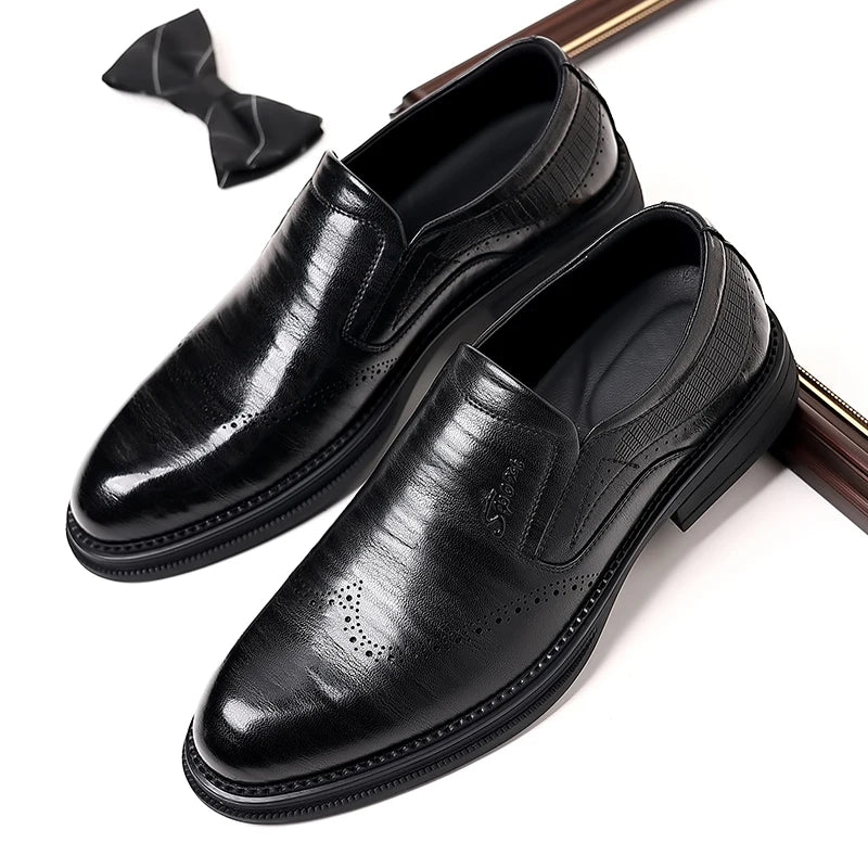 Men's British Style Patent Leather Dress Shoes