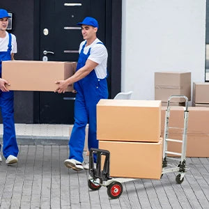 Hand Truck Dolly Heavy Duty 440lbs Capacity 2 in 1 Convertible Folding Hand Truck with Pneumatic Wheels and Telescopin