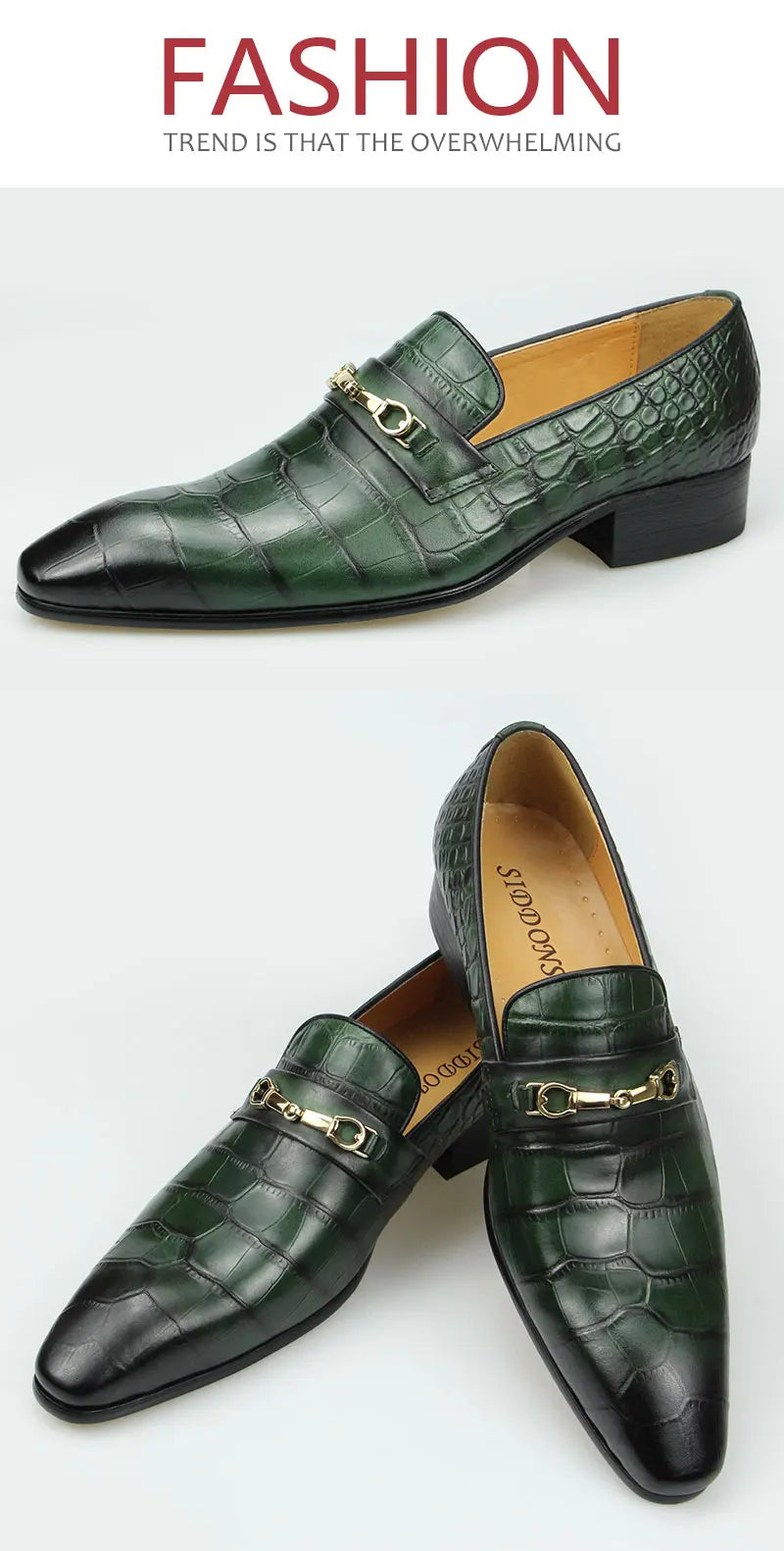 Successful Mens Loafers Business Dress Shoes Wedding Banquet Suit Italy Designer Leather Shoes Genuine Leather Pointed Toe