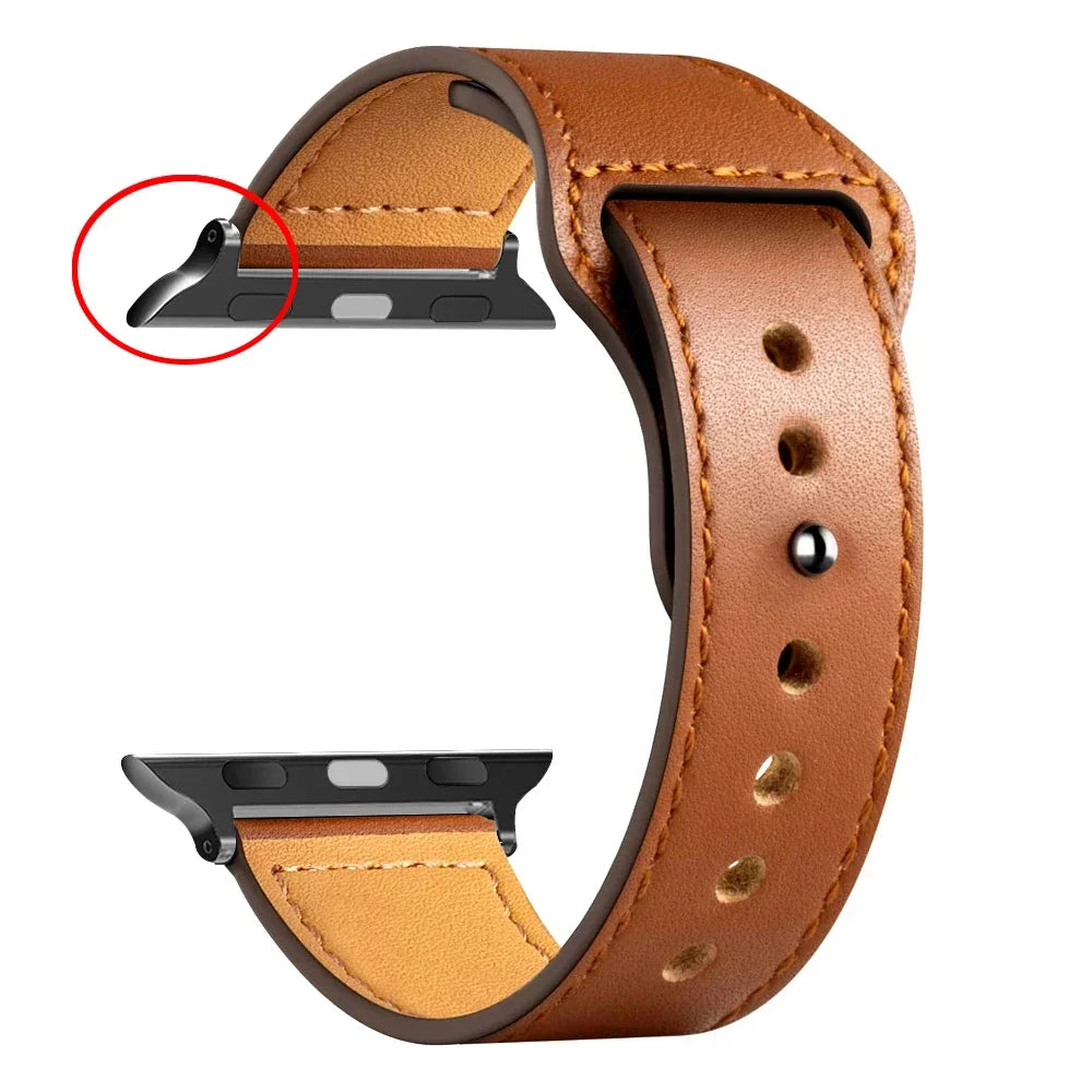 Leather Bands For Apple watch strap Ultra 49mm 46MM 44mm 40mm 38mm/42mm sport bracelet iWatch series 10 9 8 7 3 5 6 se 41mm/45mm