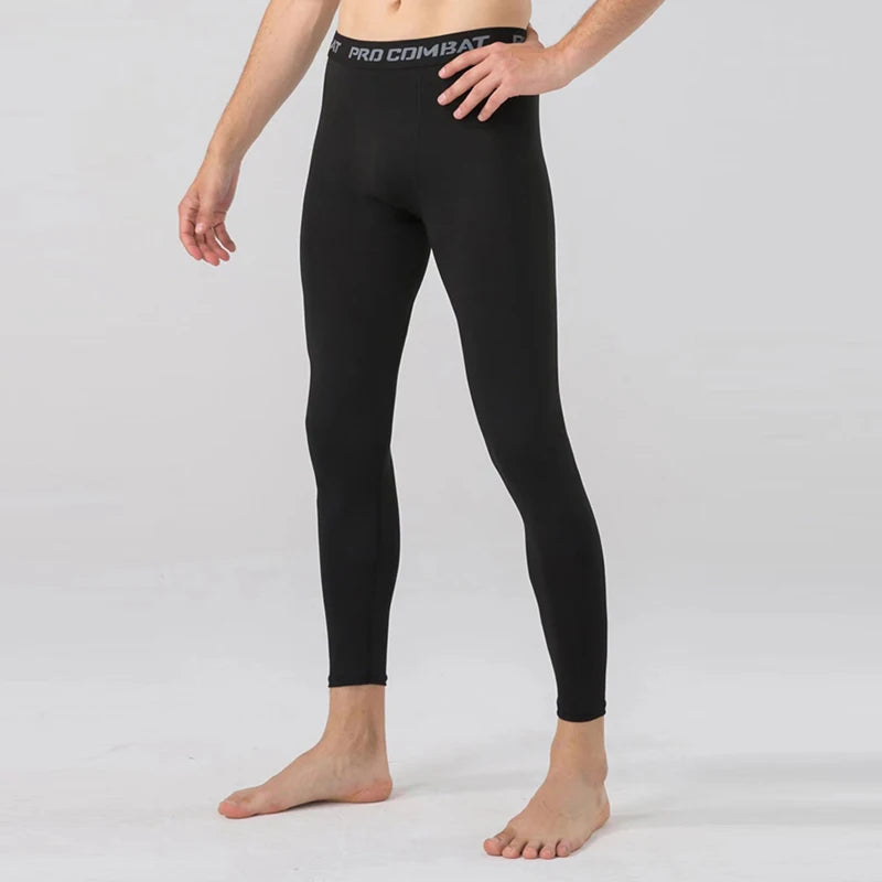 New Compression Pants Leggings Men Running Sport Quick Dry Pants Fitness Training Trousers Male Workout Clothing