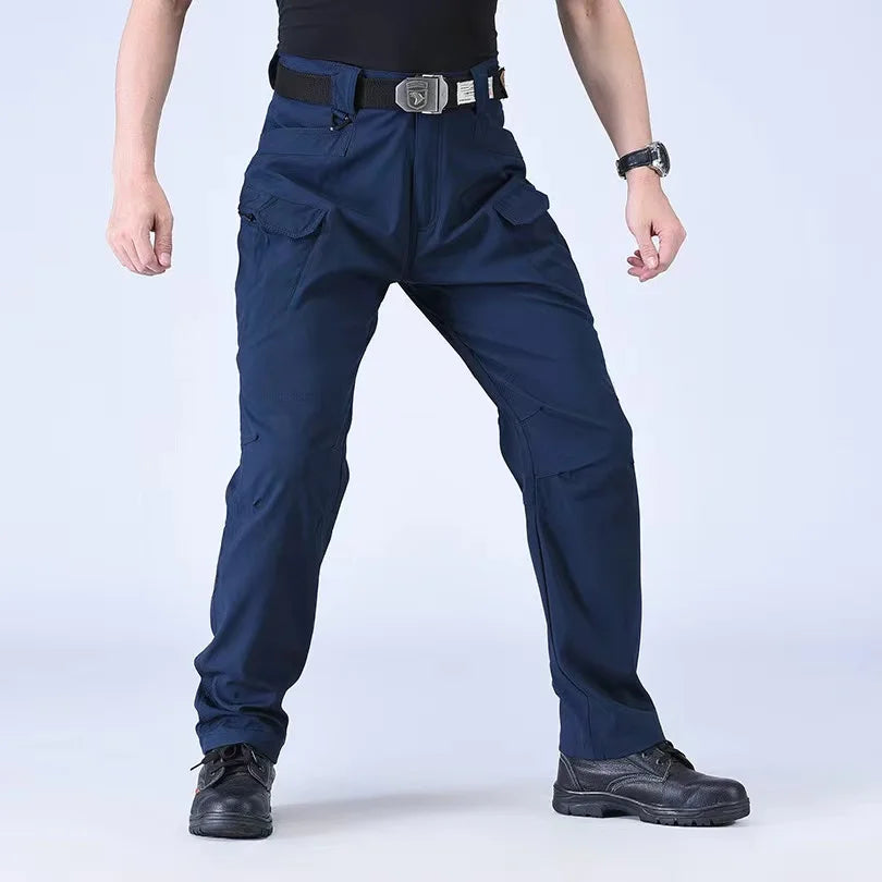Men's M-5XL Autumn Spring Fall Elastic Camping Hiking Trekking Finshing Hunting Pants Outdoor Cycling Tranning Cargo Trousers