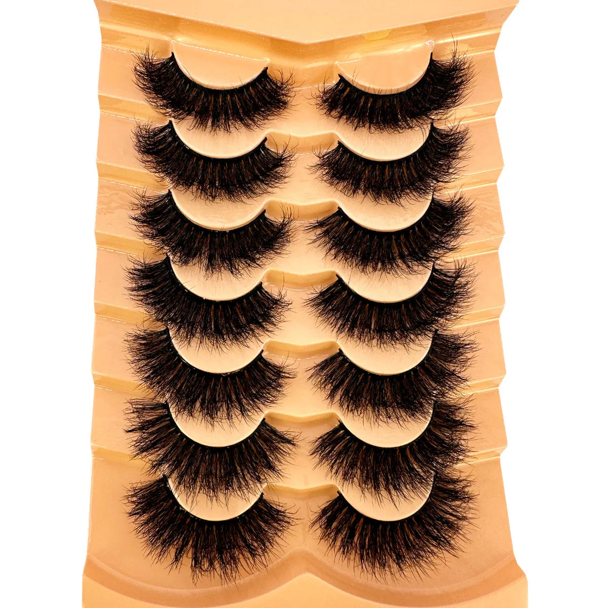 NEW 7pairs Fake Eyelashes Thick Long False Eyelashes Dramatic Lashes 3D Faux Mink Eyelashes Wholesale Full Strip Lashes Makeup