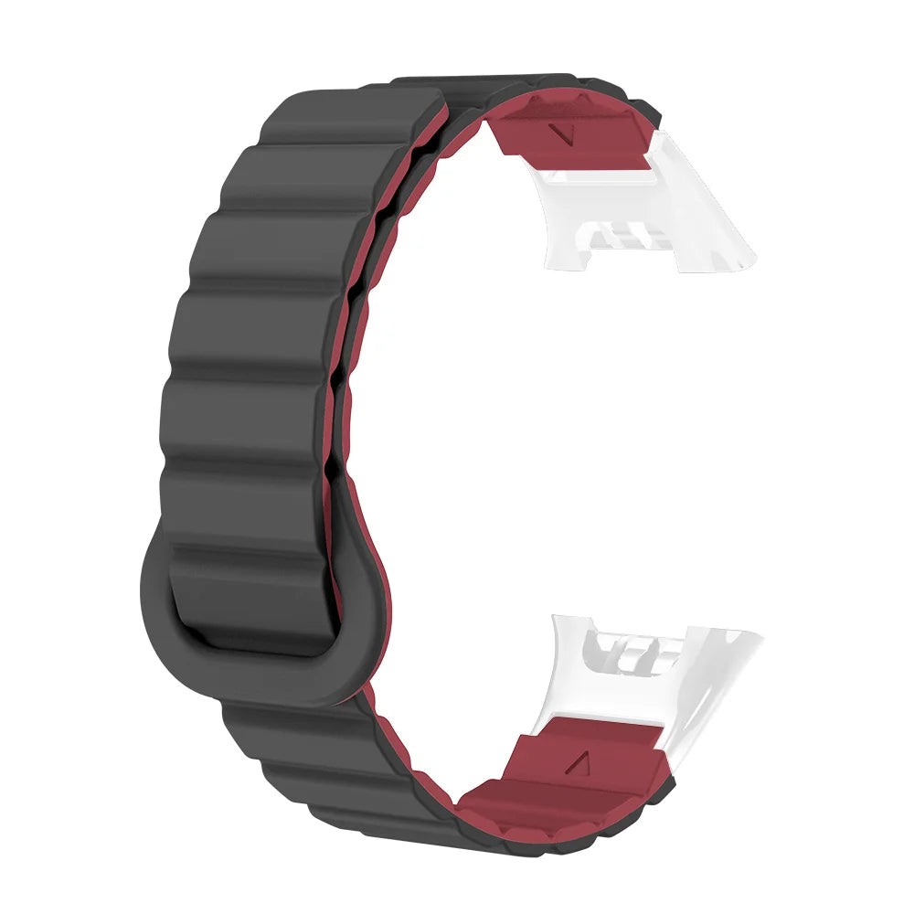 Watch Strap For XIaoMi Smart Watch Band 7 Pro Magnetic Silicone Soft Quick Release Lightweight Two-colors Head Clasp Man Woman