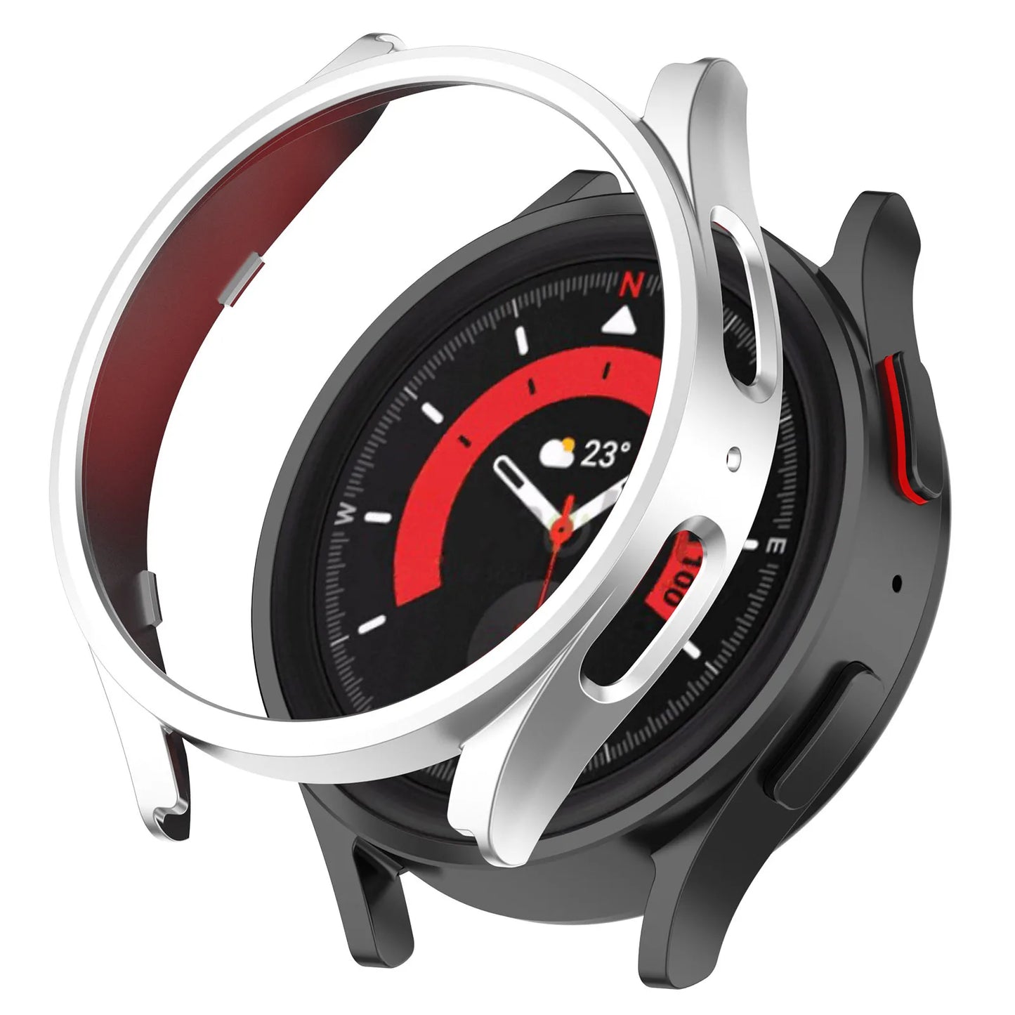 Smartwatch Cover For Samsung galaxy watch 5 pro 45mm PC Watchcase for galaxy watch 5pro watch5pro 45mm case bumper Protector