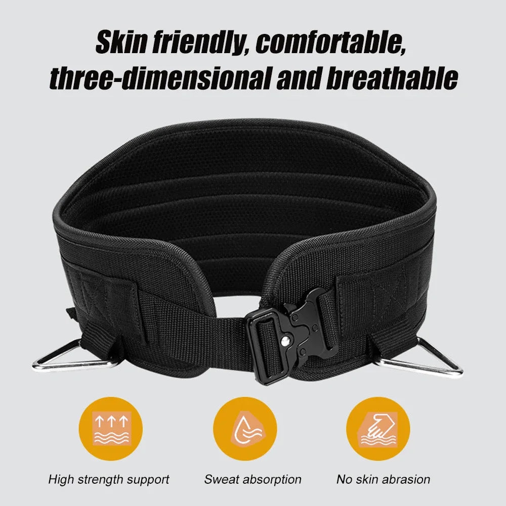 1Pcs Sports Dip Belt with Chain for Men Women, Weight Belt with Steel Chain, Safely Lifting up to 260kg for Pull Ups, Training