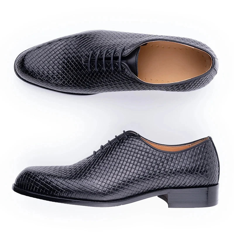 Men Dress Shoes Formal Office Oxford Wedding Party Matches Suit Zapatos De Hombre High Grade Genuine Leather handmade Man shoes