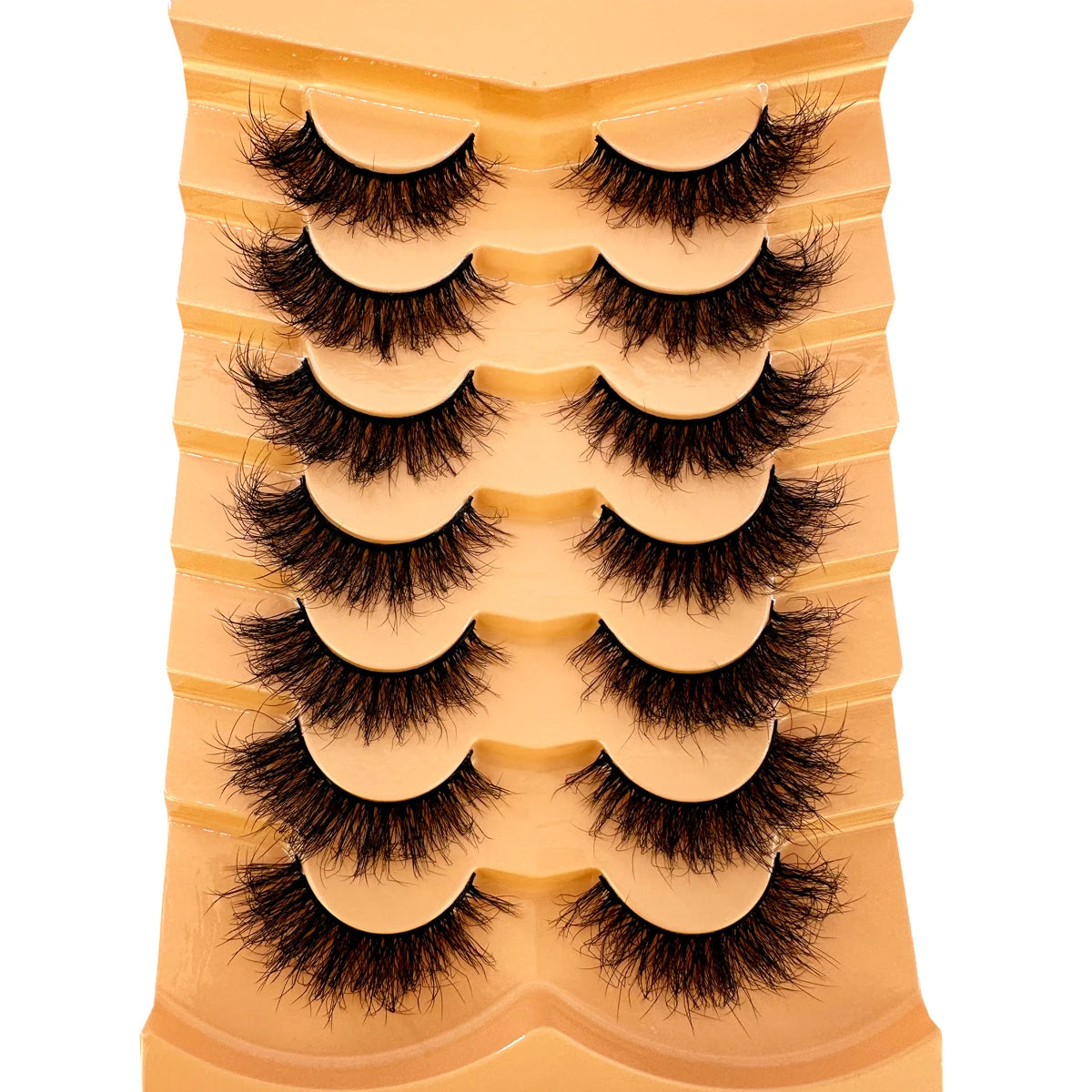 NEW 7pairs Fake Eyelashes Thick Long False Eyelashes Dramatic Lashes 3D Faux Mink Eyelashes Wholesale Full Strip Lashes Makeup